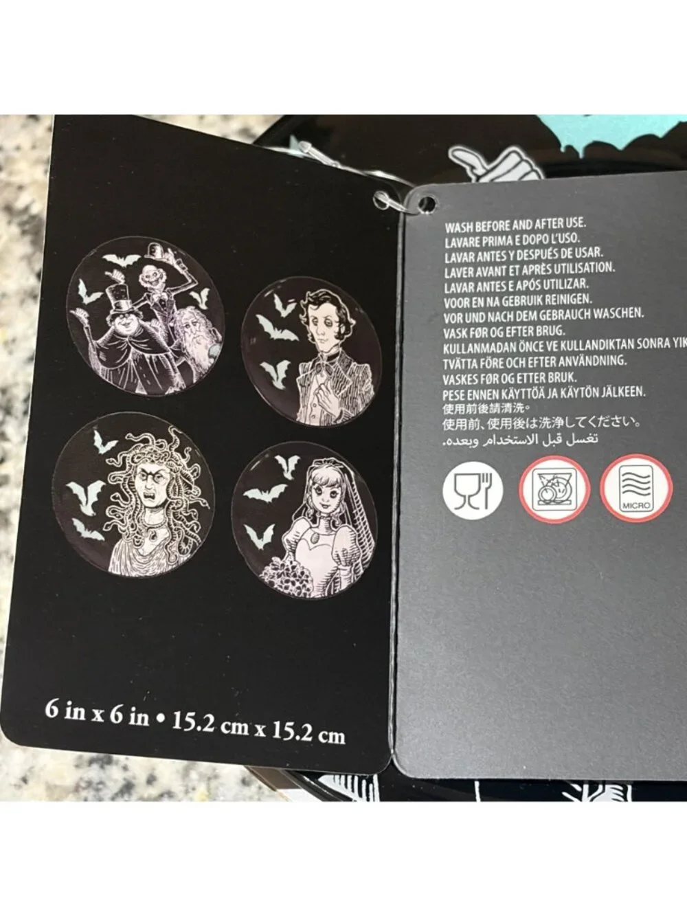 Disney Haunted Mansion Set Of 4 Appetizer Plates 6